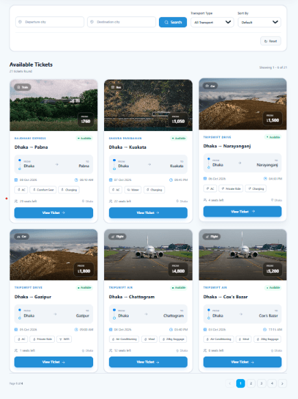Trip Swift — Online Ticket Booking Platform screenshot 2