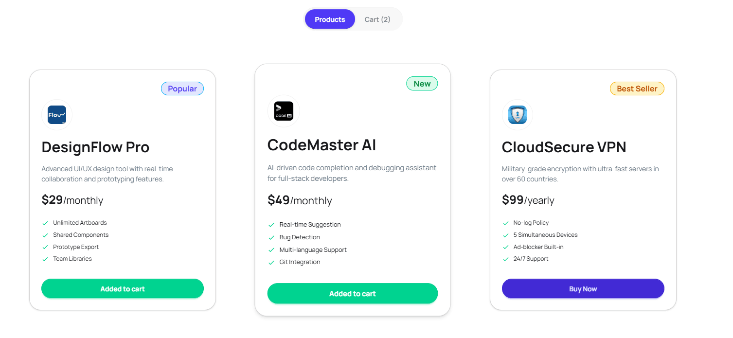 Digital Tools Buying Website screenshot 1