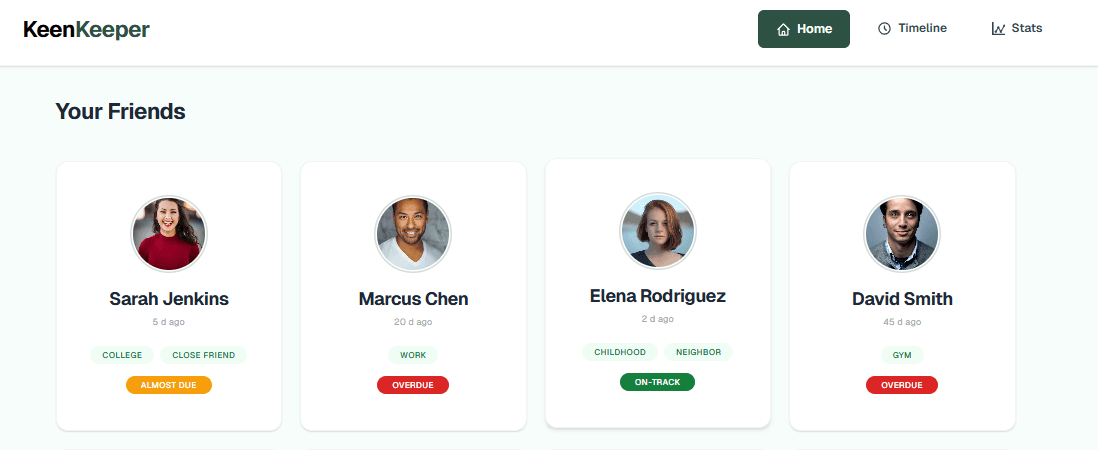 KeenKeeper — Friendship & Relationship Tracker