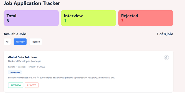 Job Application Tracker screenshot 1